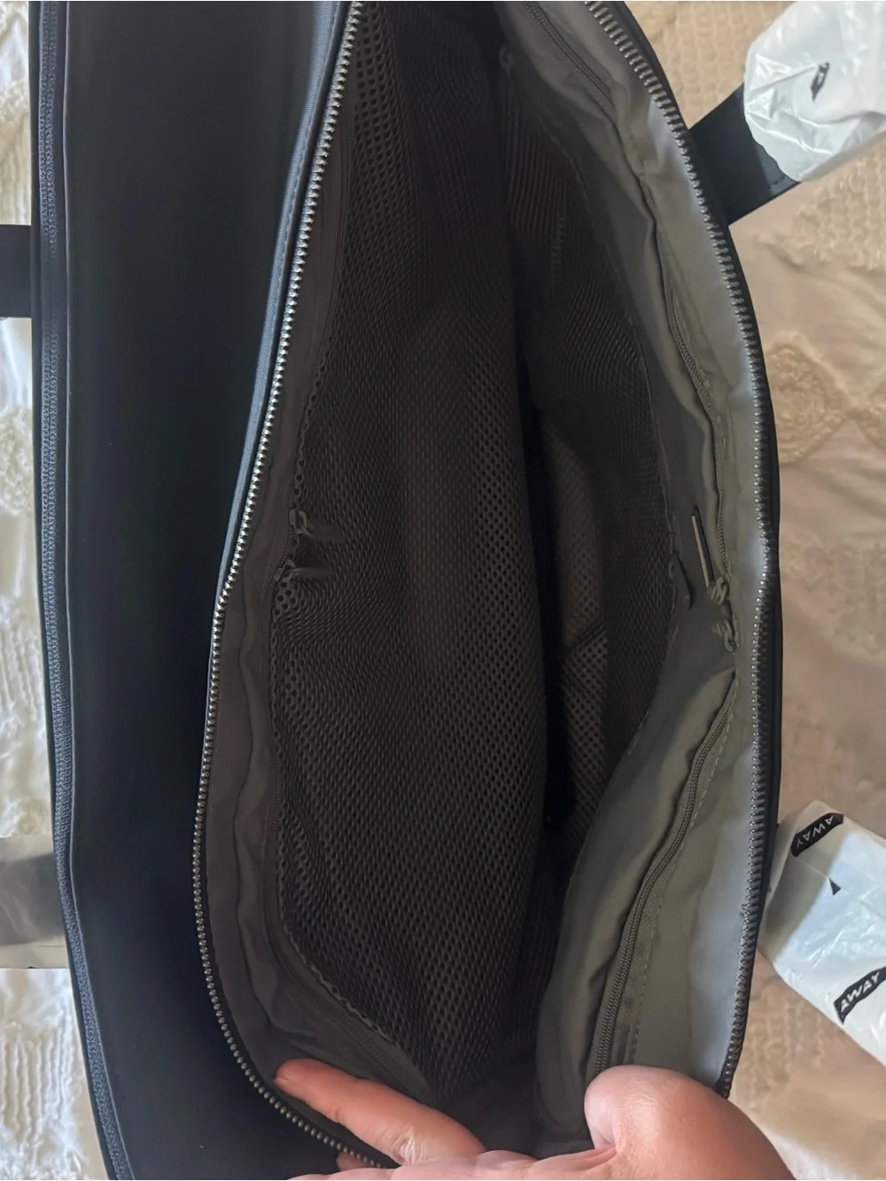 AWAY Navy Blue Weekender Duffel Bag NWT